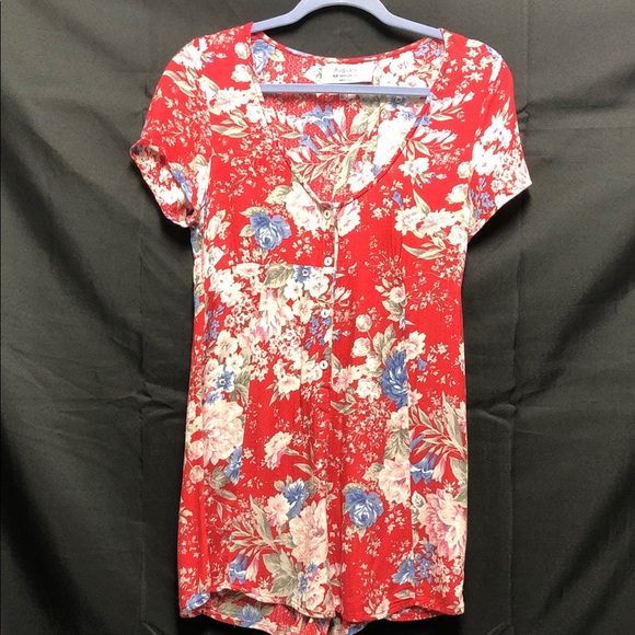 Auguste The Label Red Floral Rimper - Picture 5 of 9